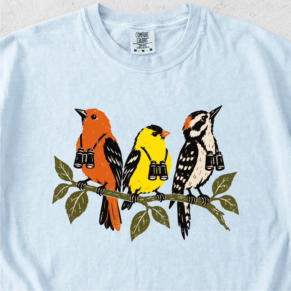 Birds With Binoculars Tshirt