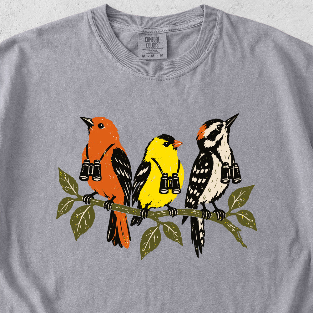 Birds With Binoculars Tshirt