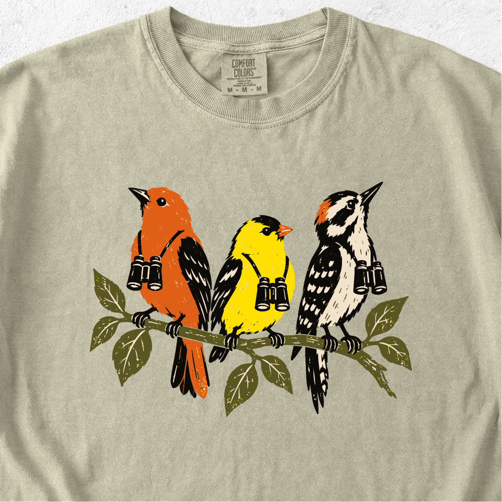 Birds With Binoculars Tshirt