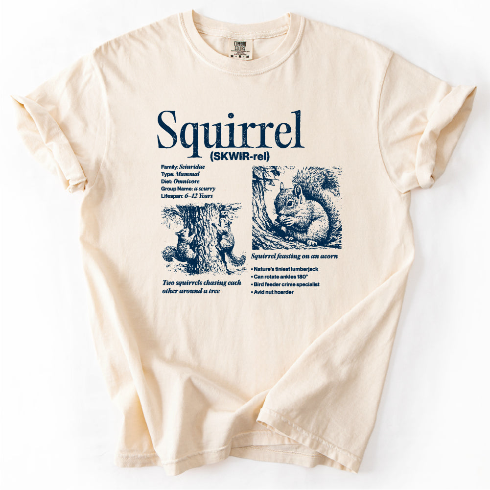 Squirrel Field Guide Tshirt
