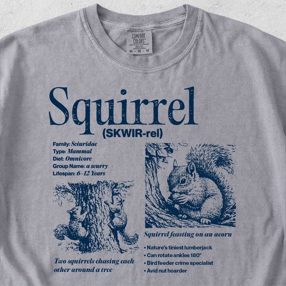 Squirrel Field Guide Tshirt