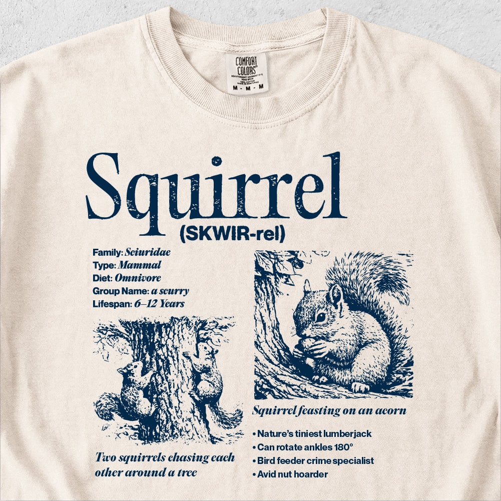 Squirrel Field Guide Tshirt