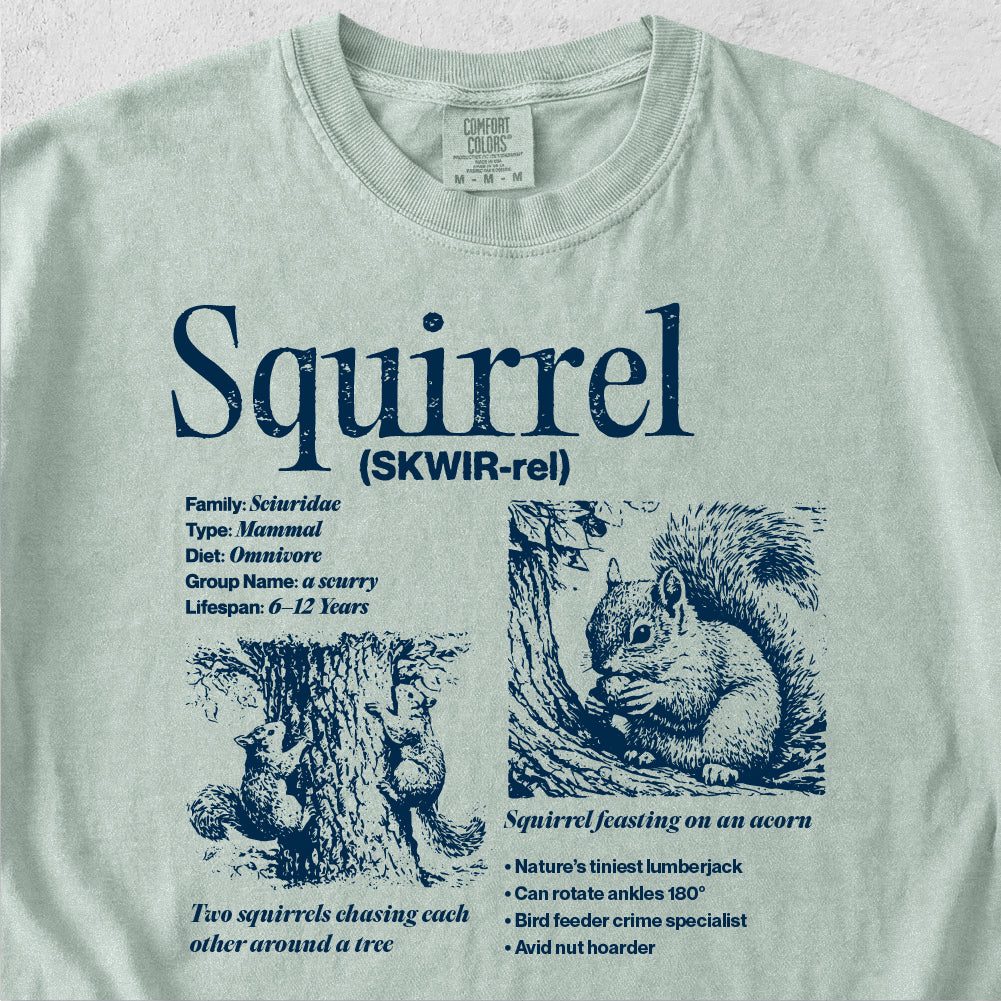Squirrel Field Guide Tshirt