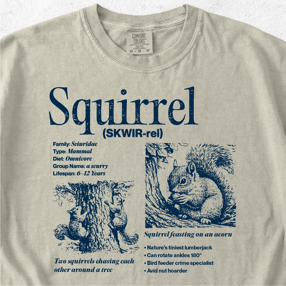 Squirrel Field Guide Tshirt