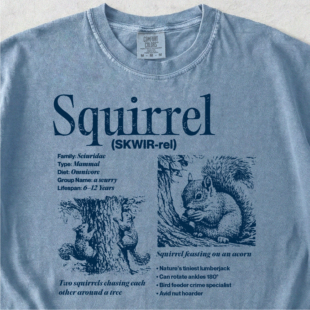 Squirrel Field Guide Tshirt