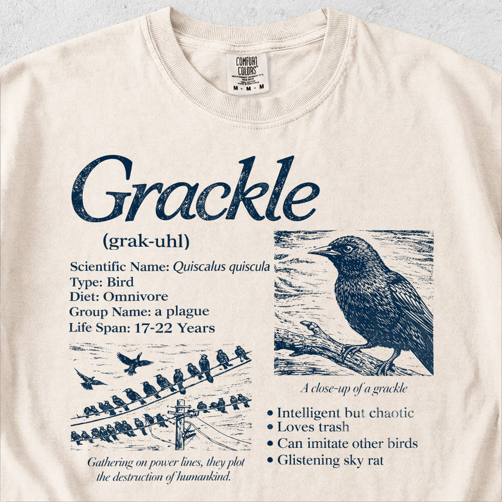 Grackle Field Guide Tshirt