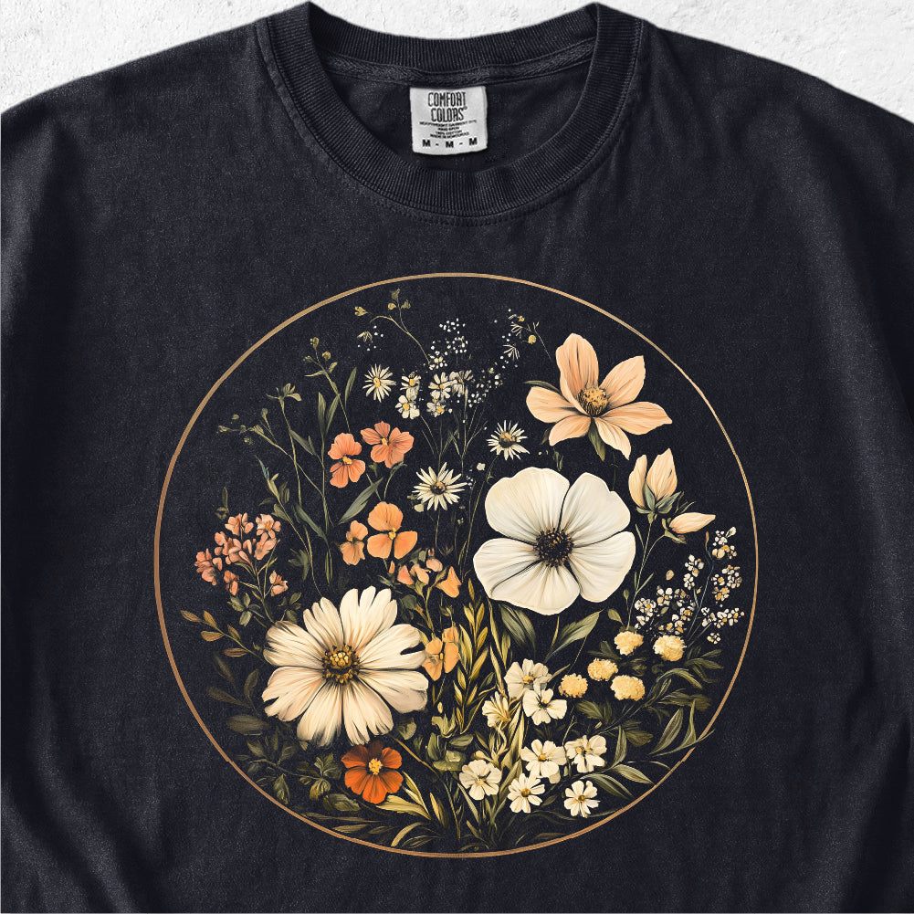 Vintage Wildflower Ring Tshirt
