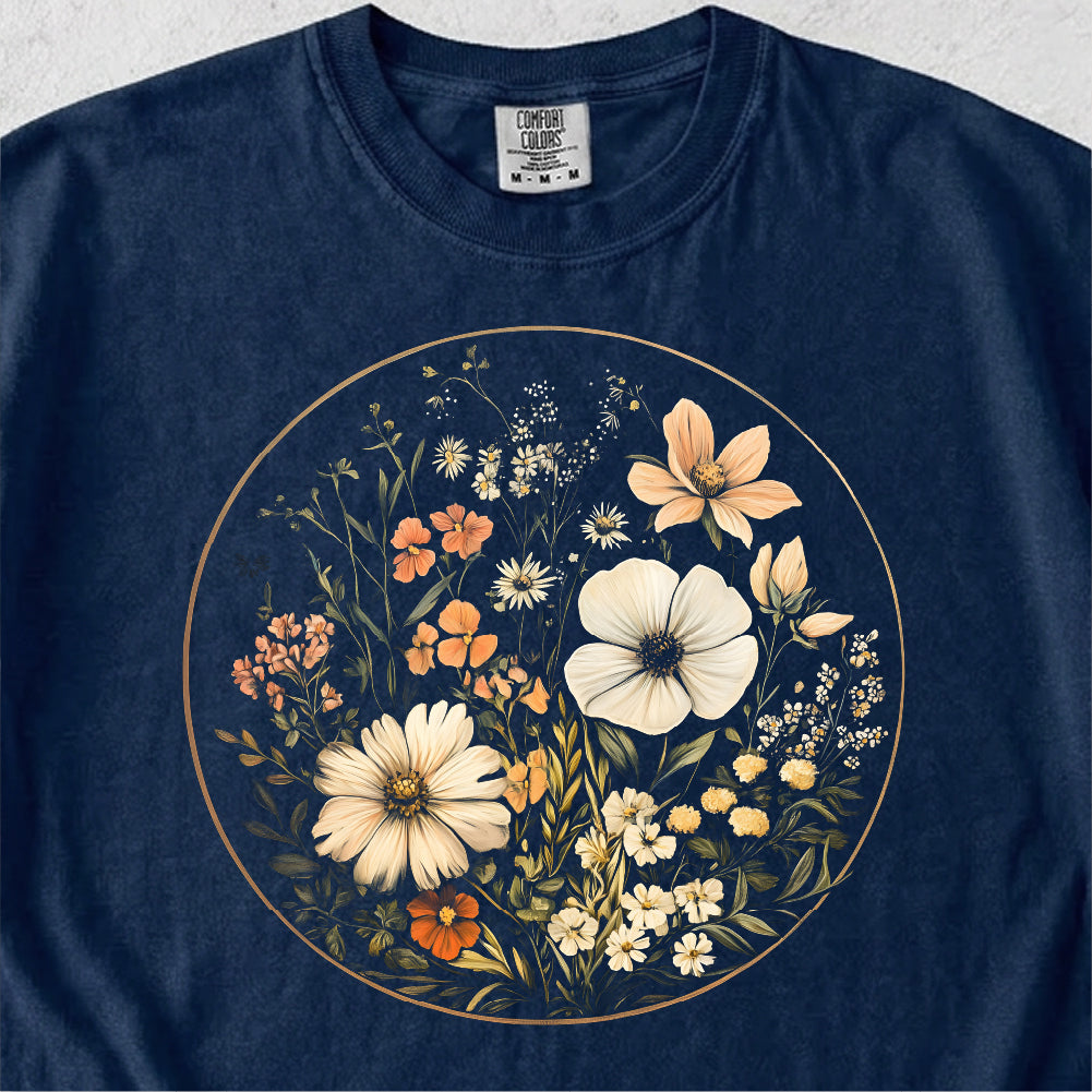 Vintage Wildflower Ring Tshirt