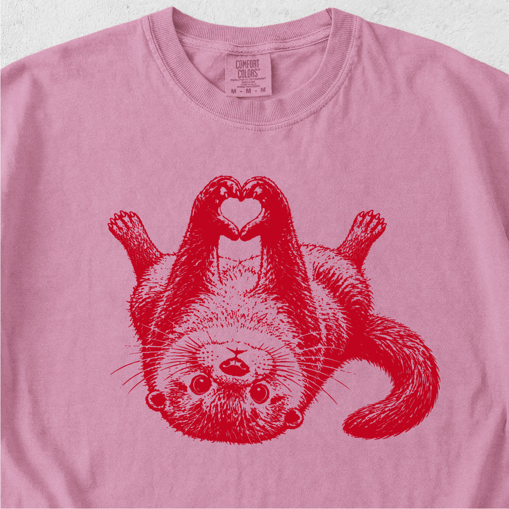 Otter Heart Hands  Tshirt