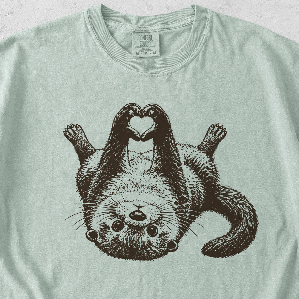 Otter Heart Hands  Tshirt