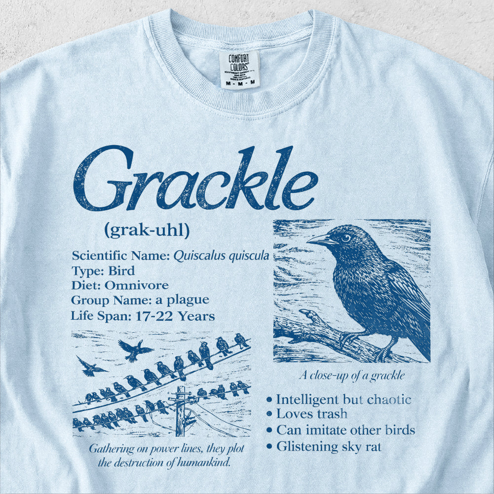 Grackle Encyclopedia Tshirt