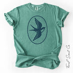Swallow Folk Art Tshirt
