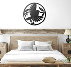 Bird Circular Steel Cut Sign
