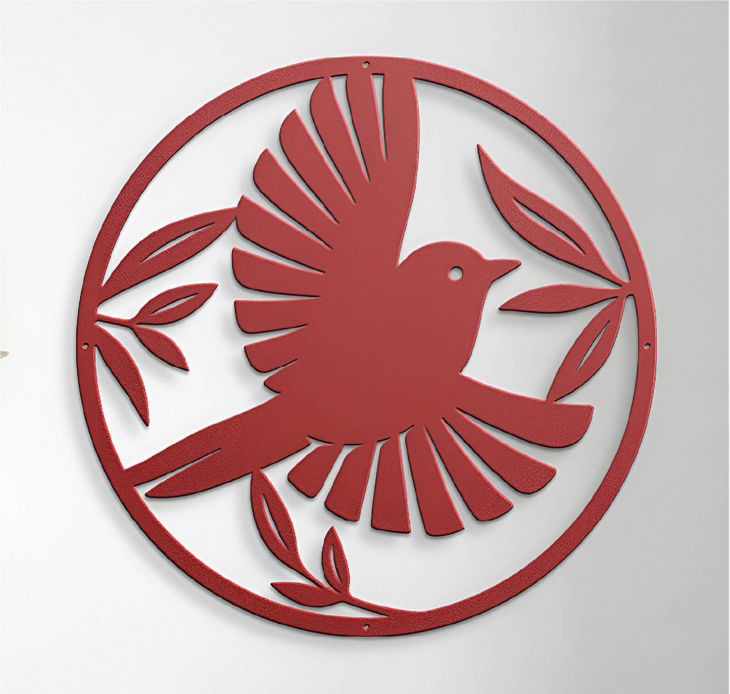 Bird Circular Steel Cut Sign