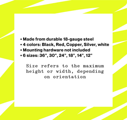 Bird Circular Steel Cut Sign