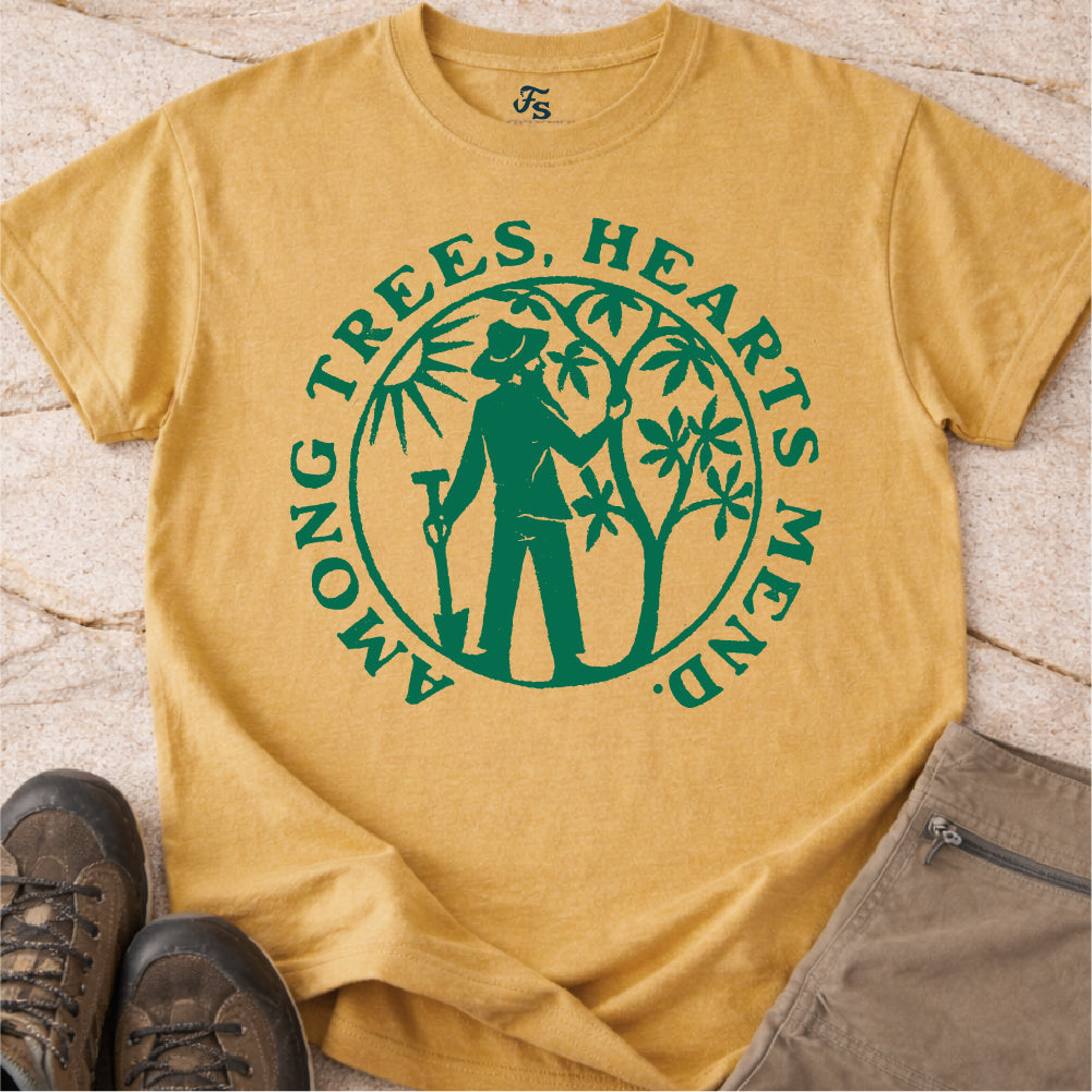 Among Trees Hearts Mend Tshirt