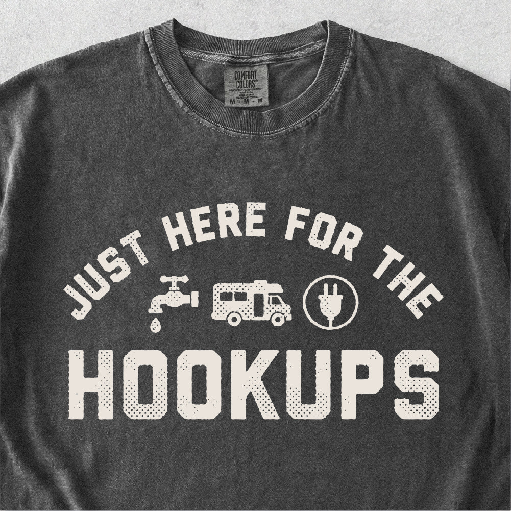 Hookups RV Camping Tshirt
