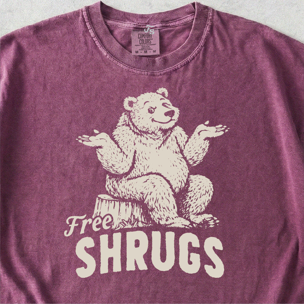 Free Shrugs Bear Tshirt