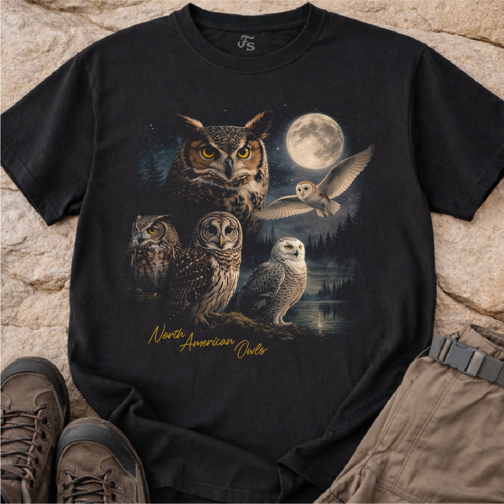 Owls Retro Tshirt