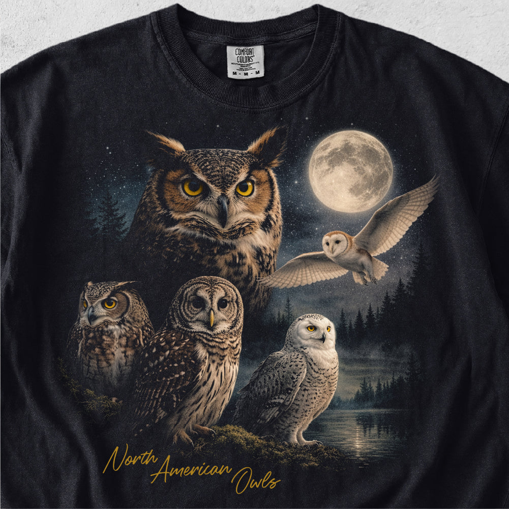 Owls Retro Tshirt