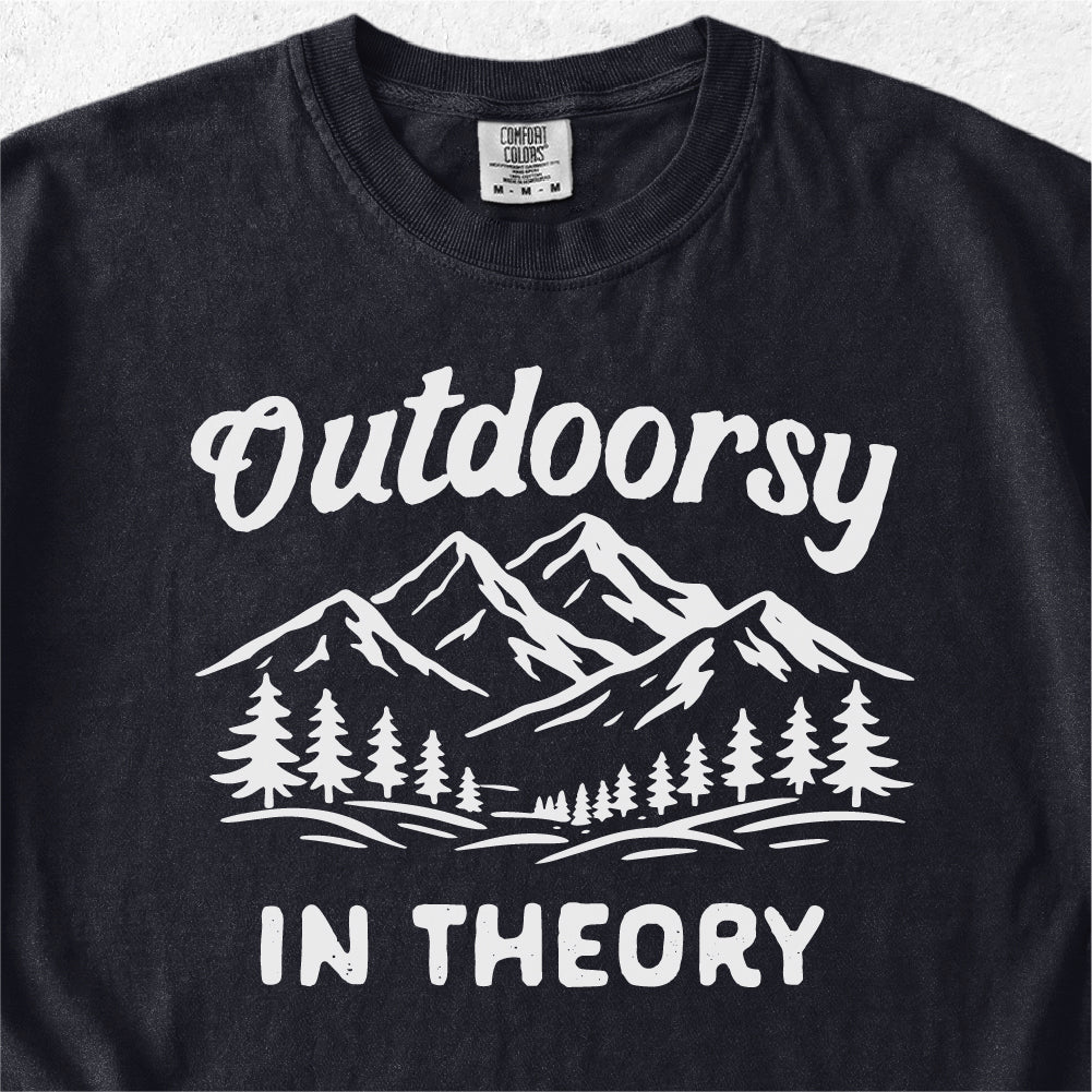 Outdoorsy In Theory Tshirt