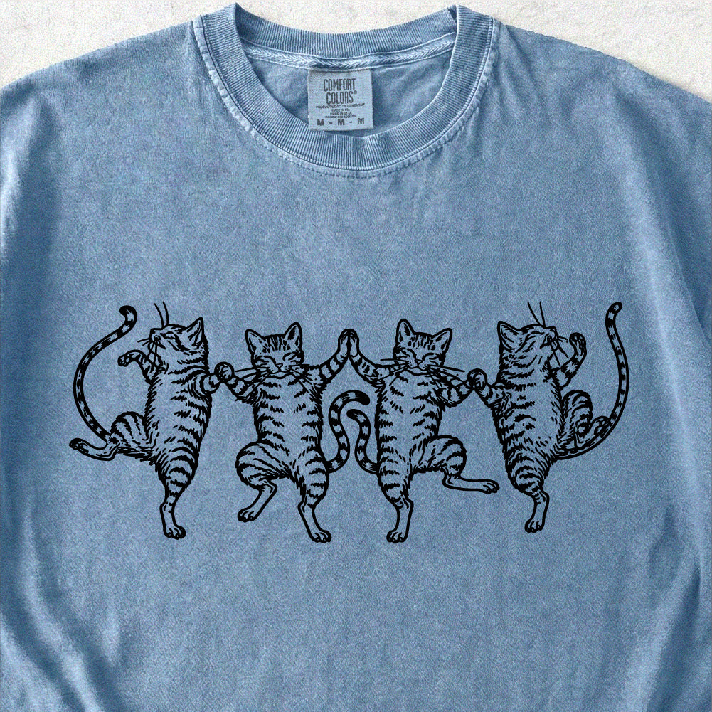 Dancing Tabby Cats Tshirt