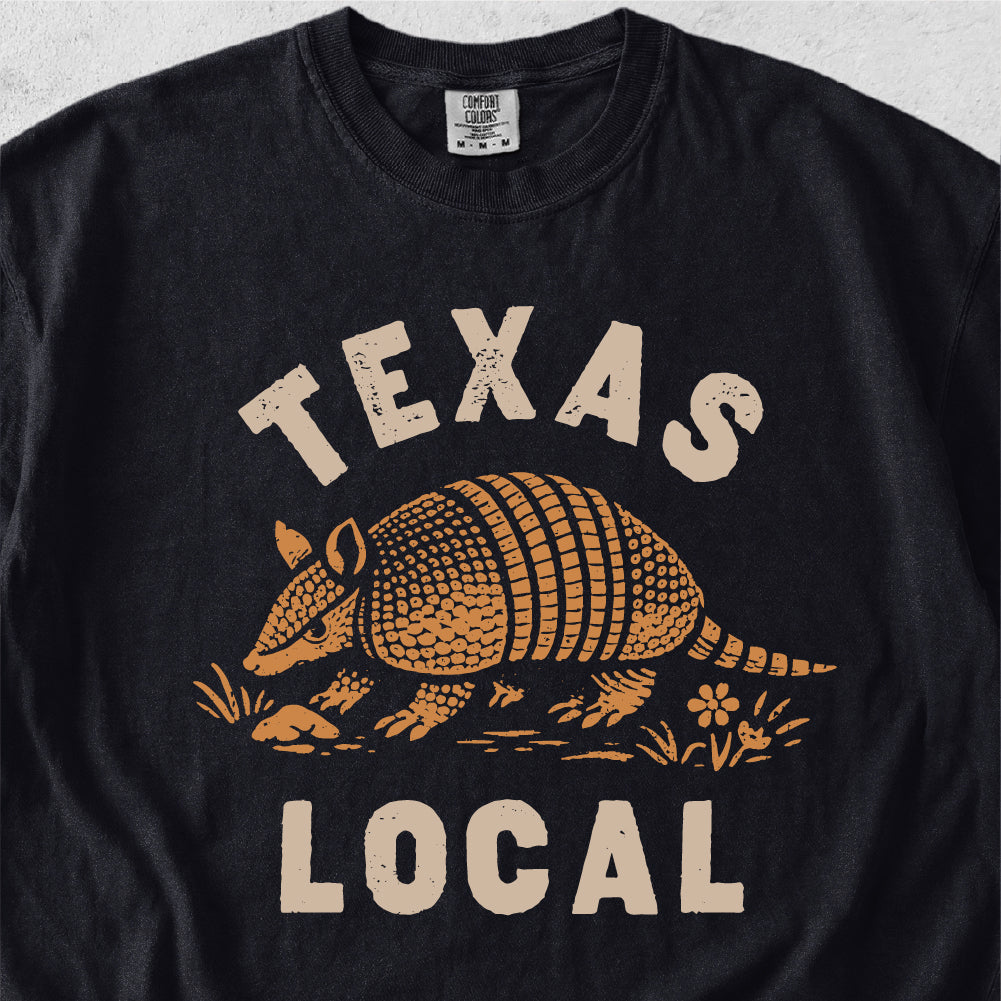Texas Local Armadillo Tshirt