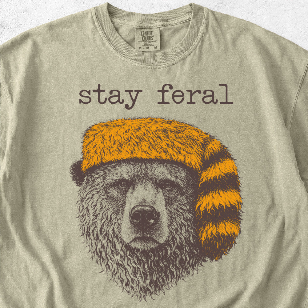 Stay Feral Bear Tshirt