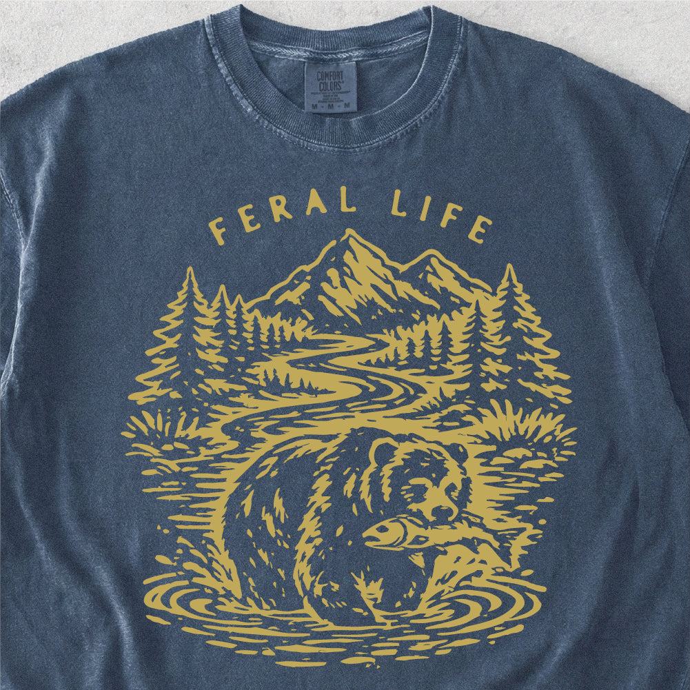Feral Life Bear Tshirt