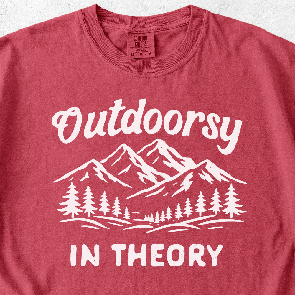 Outdoorsy In Theory Tshirt