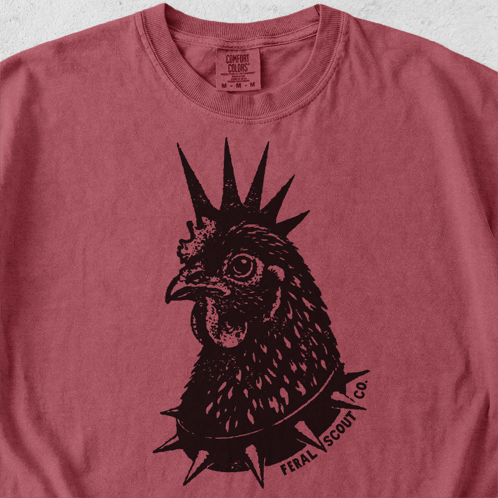 Punk Rock Chicken Tshirt