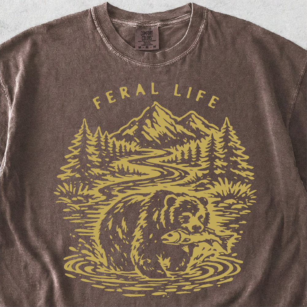 Feral Life Bear Tshirt