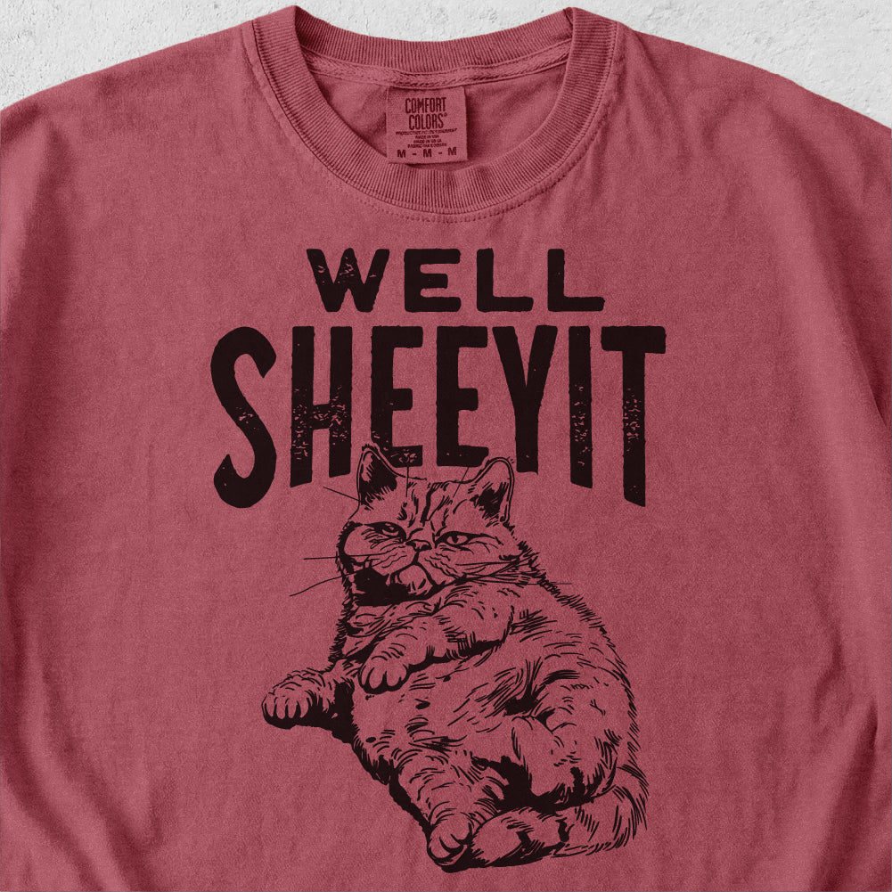 Well Sheeyit Cat Tshirt