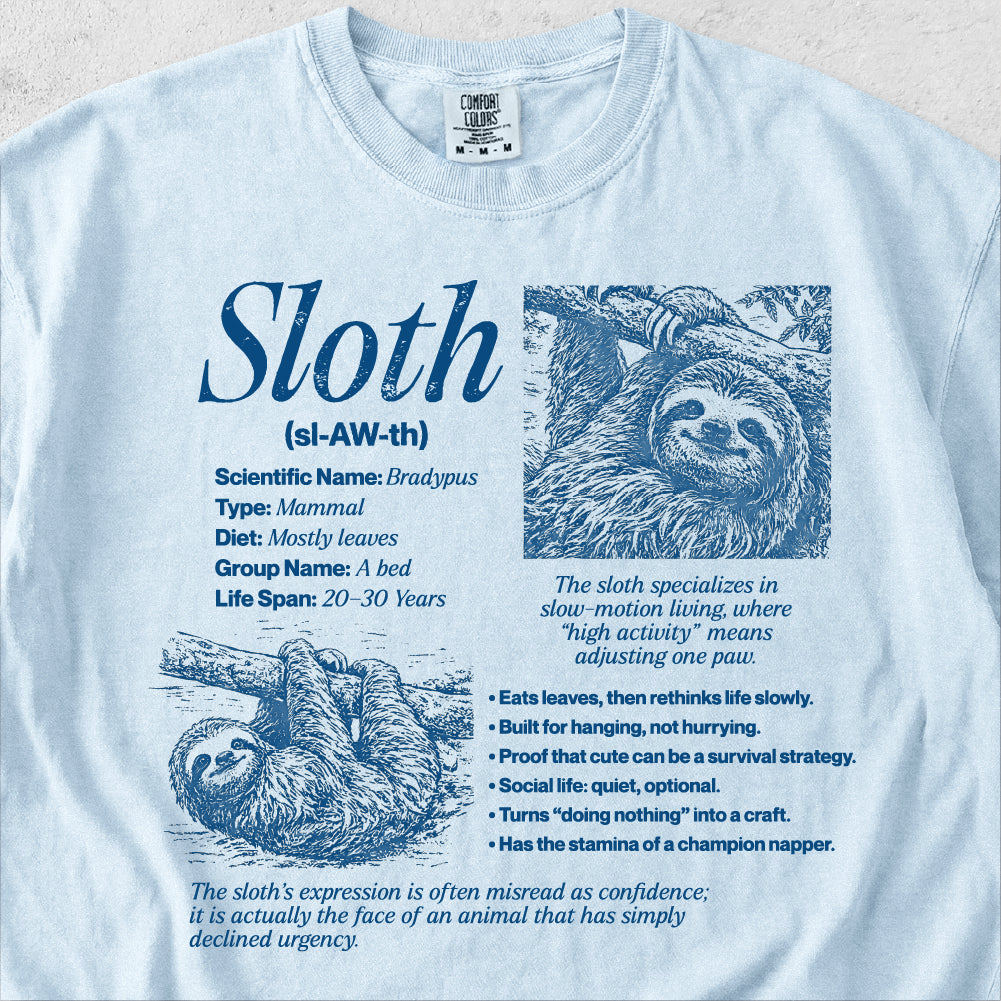 Sloth Definition Tshirt