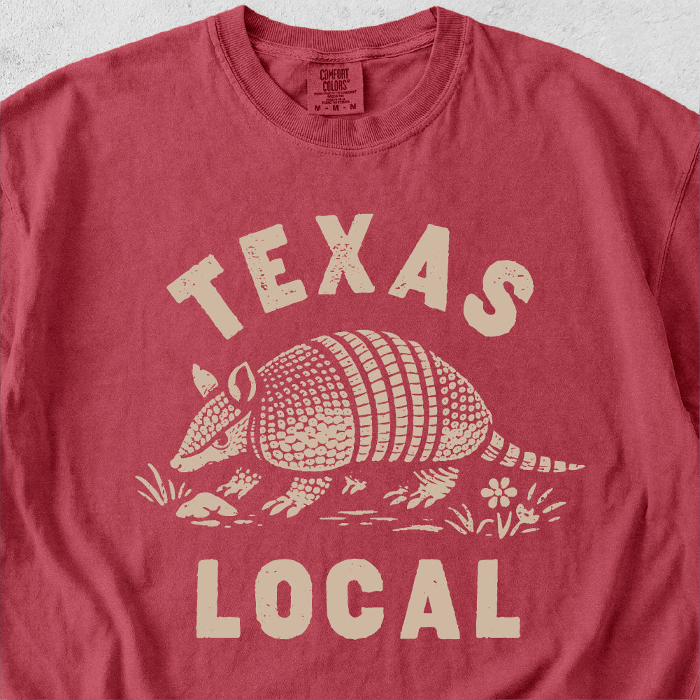 Texas Local Armadillo Tshirt