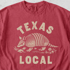 Texas Local Armadillo Tshirt