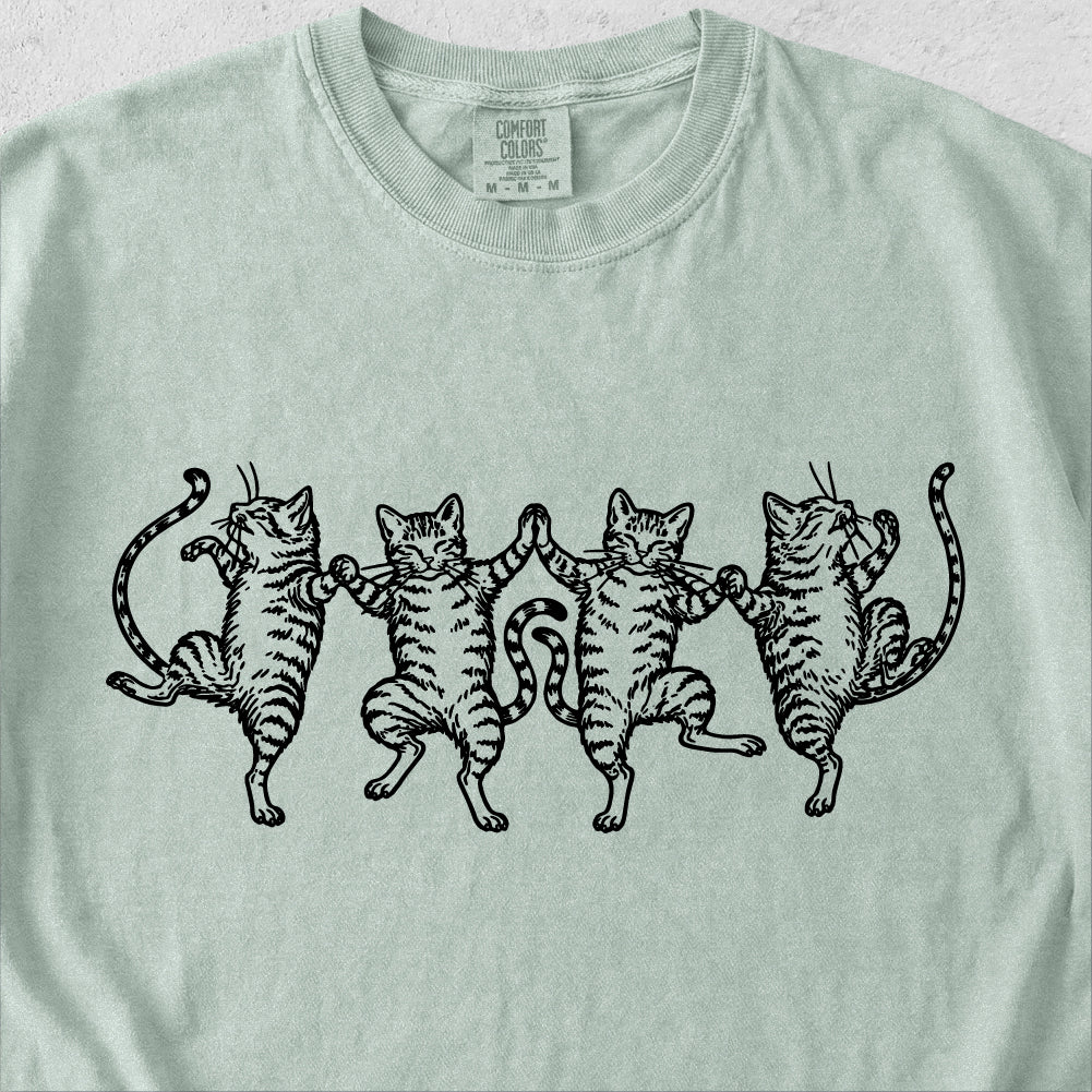Dancing Tabby Cats Tshirt