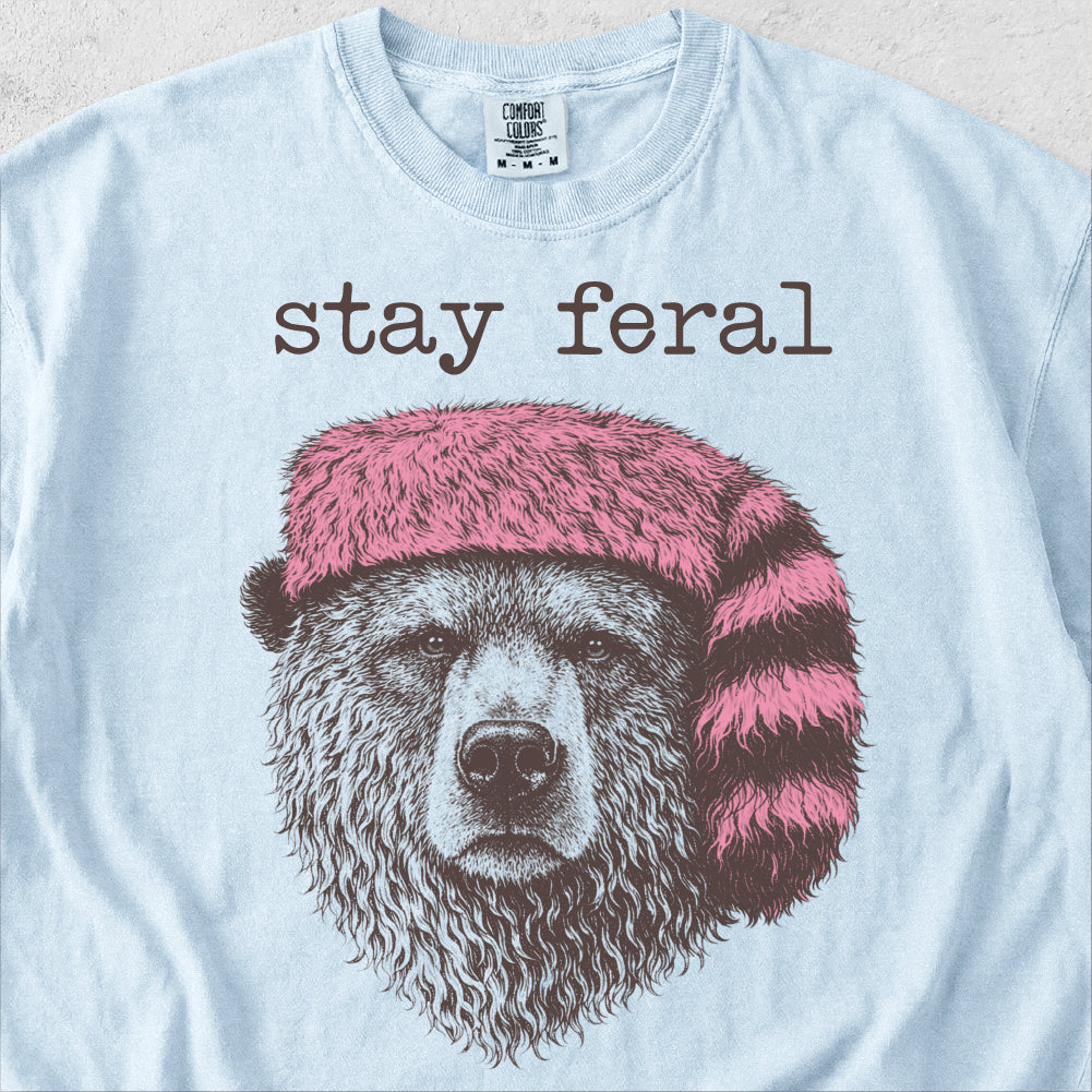 Stay Feral Bear Tshirt