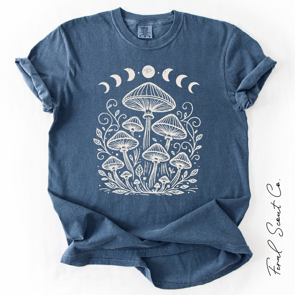 Mushroom Moon Phases Tshirt