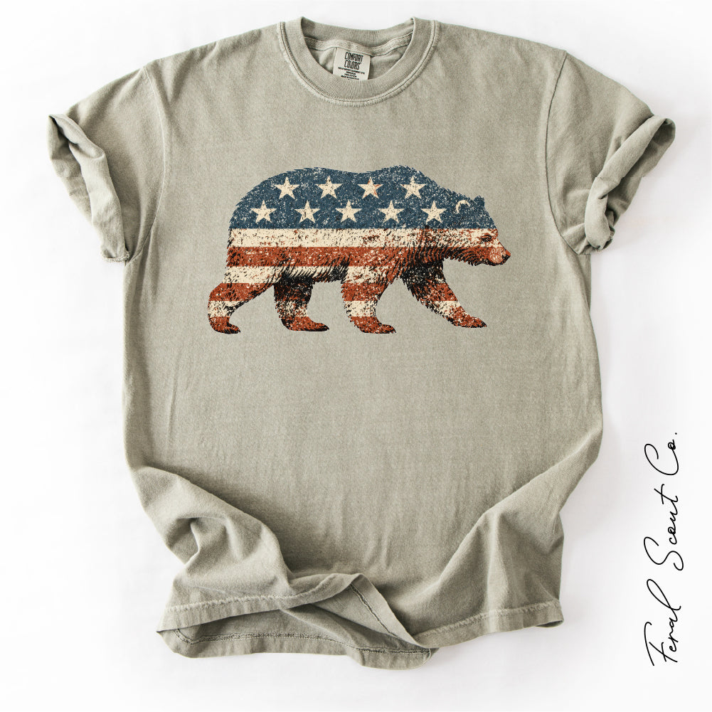 Patriotic Bear Tshirt