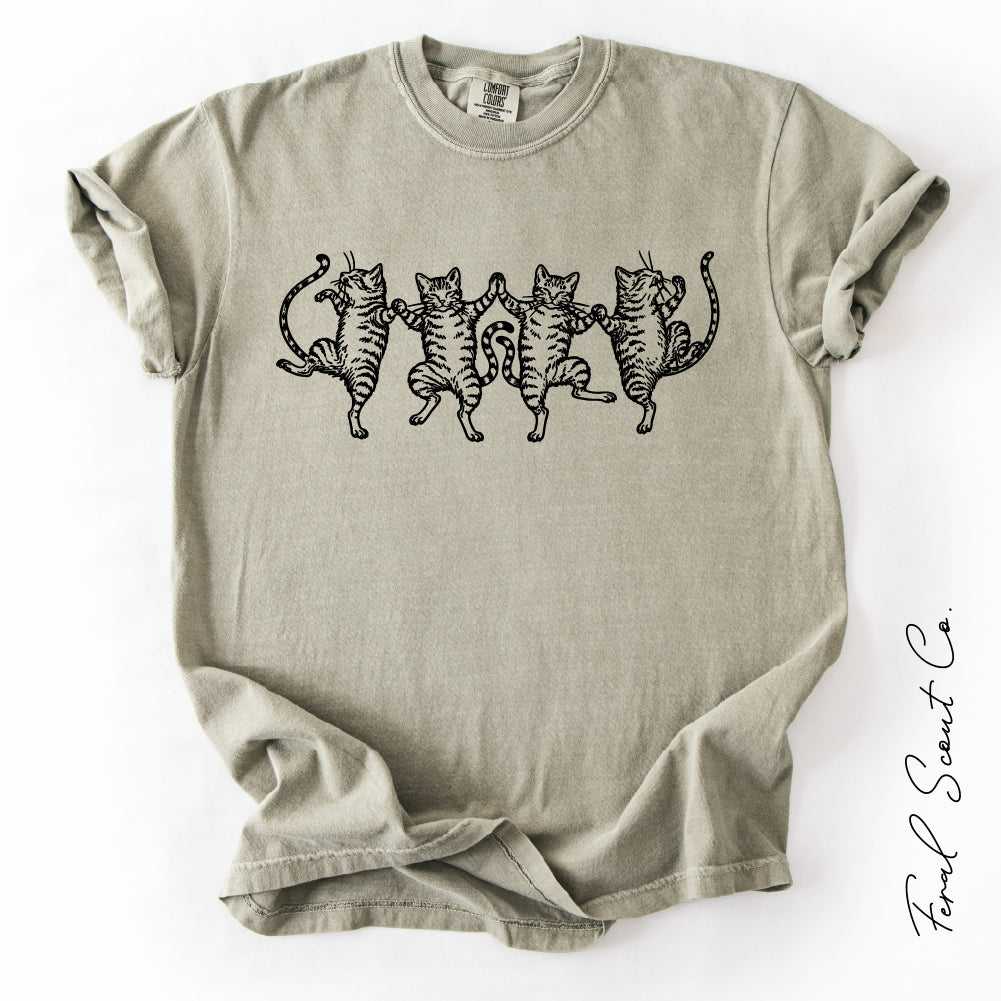 Dancing Tabby Cats Tshirt
