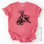 Cowgirl Riding Grizzly Tshirt