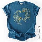 Two Wolves Fighting Tshirt