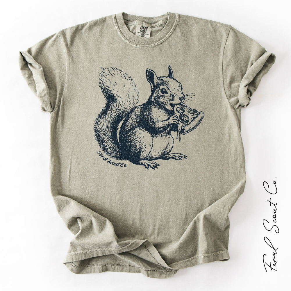 Pizza Squirrel Tshirt
