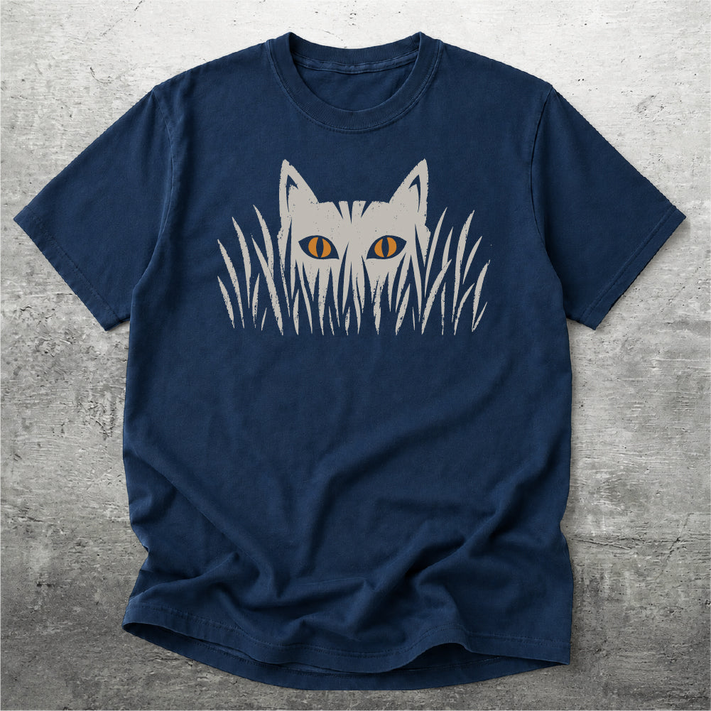 Cat in Grass Tshirt
