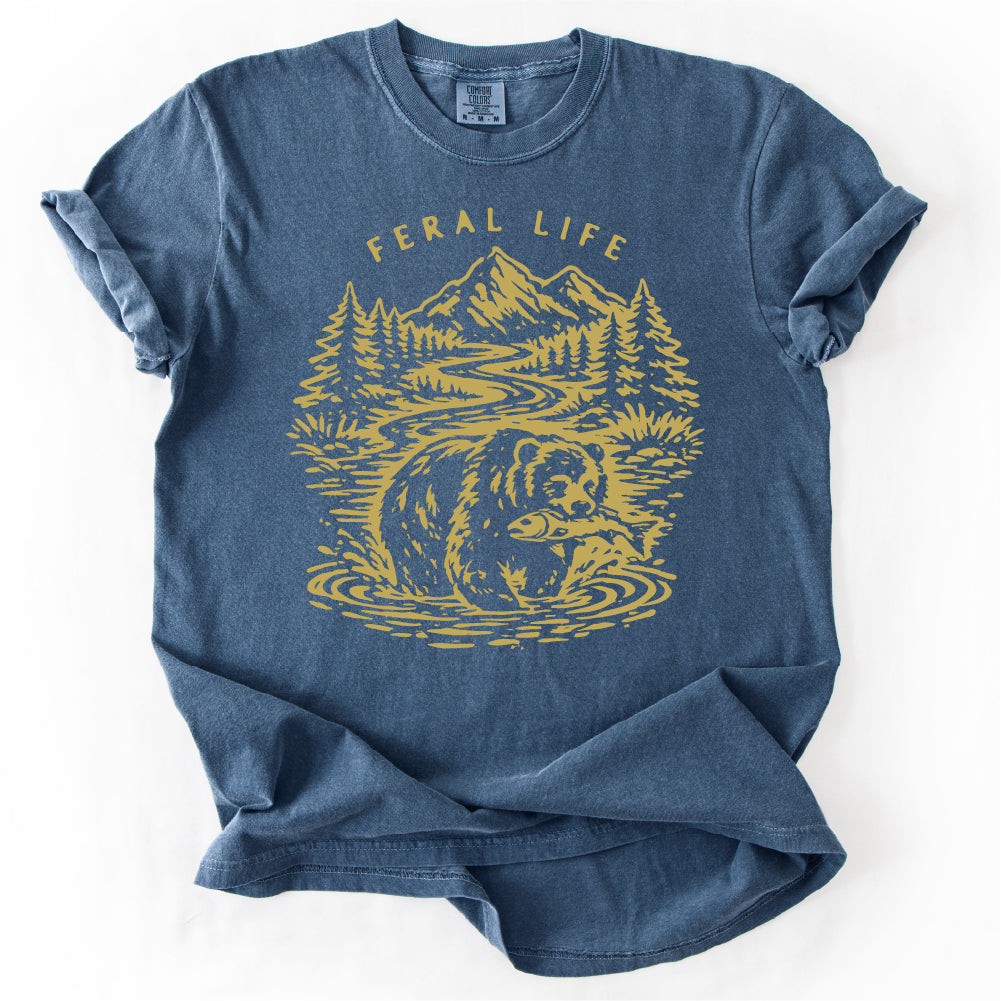Feral Life Bear Tshirt