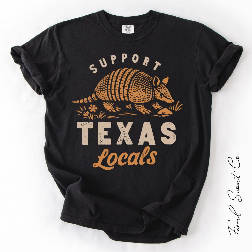 Texas Locals Armadillo Tshirt