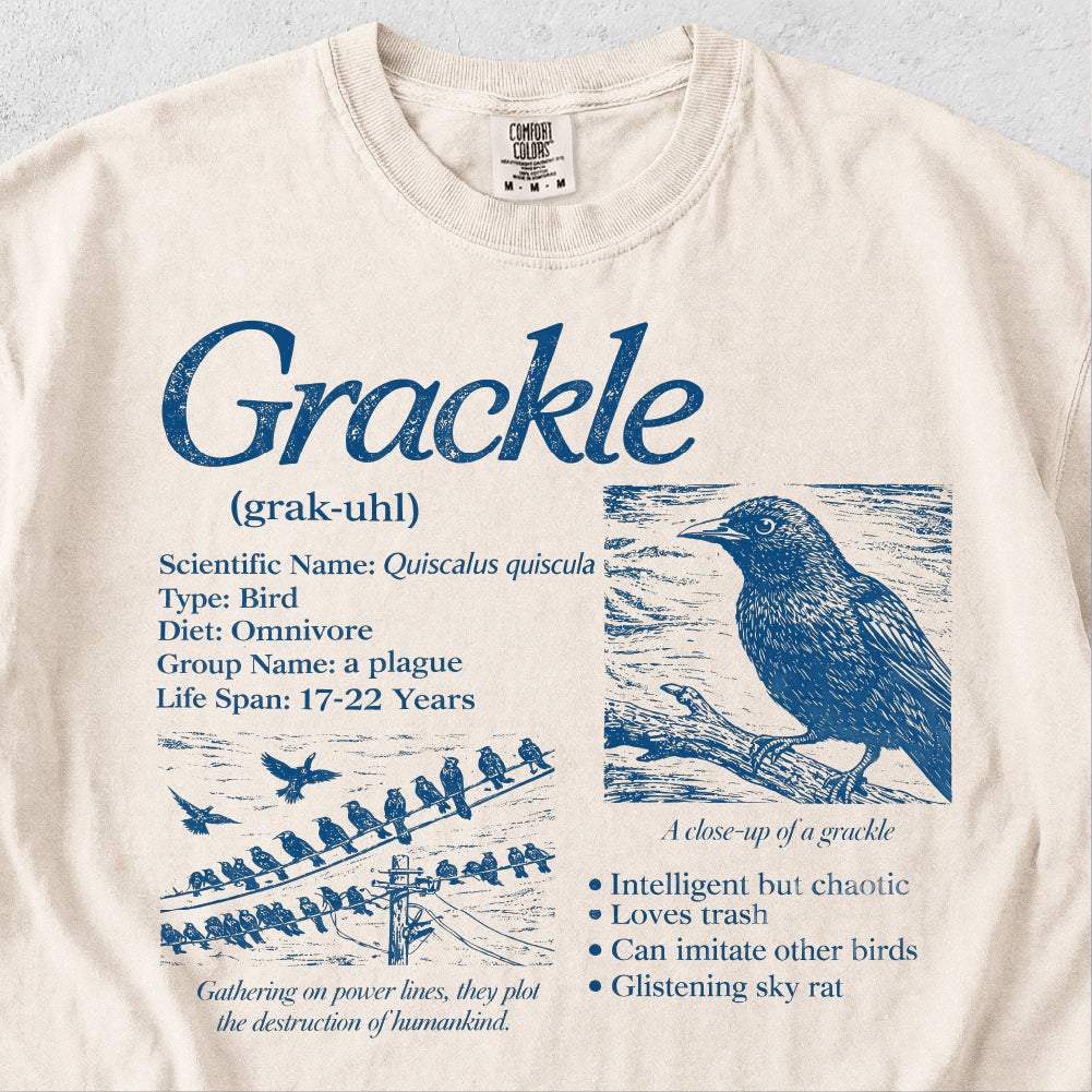Grackle Encyclopedia Tshirt