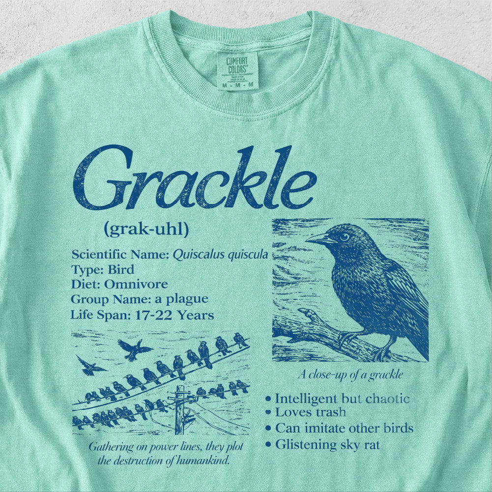 Grackle Encyclopedia Tshirt