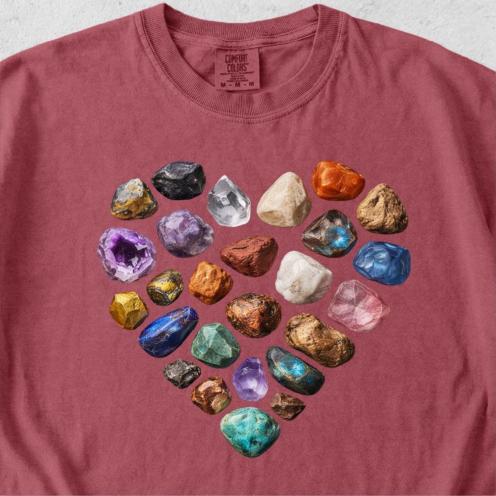 Rock Collector Heart Shirt